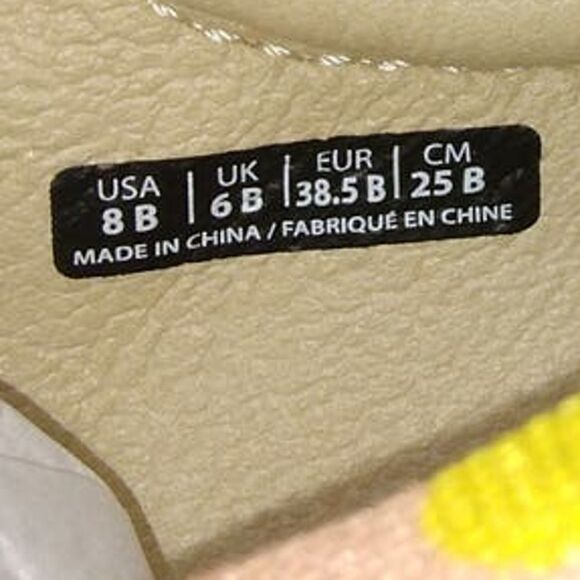 Spenco Orthotic Womens Pre-owned Pink/Yellow Design Casual Sneakers - sz. 8B - Picture 6 of 6